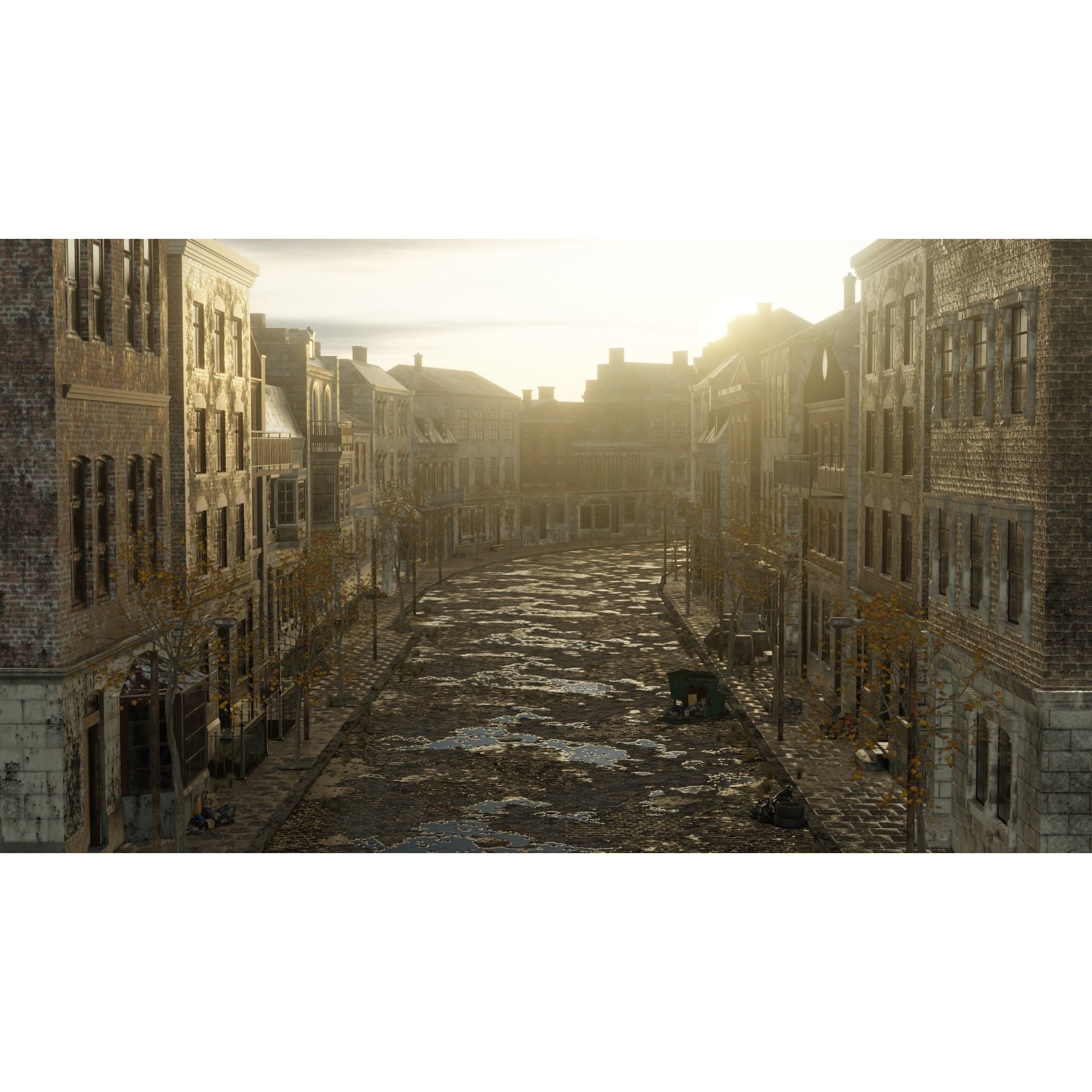 Abandoned Street Urban Decay - Game-Ready 3D Model - View 27