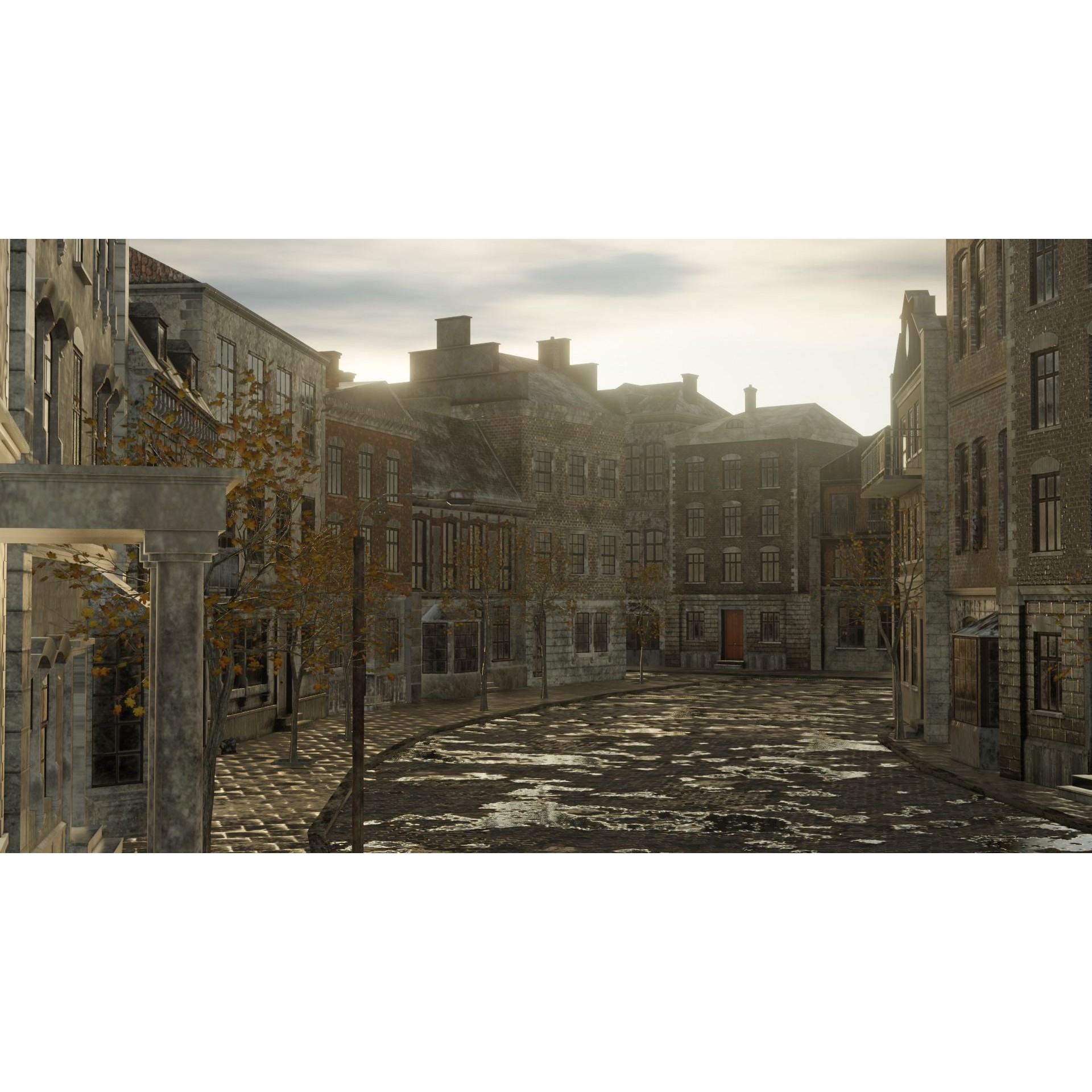 Abandoned Street Urban Decay - Game-Ready 3D Model - View 28