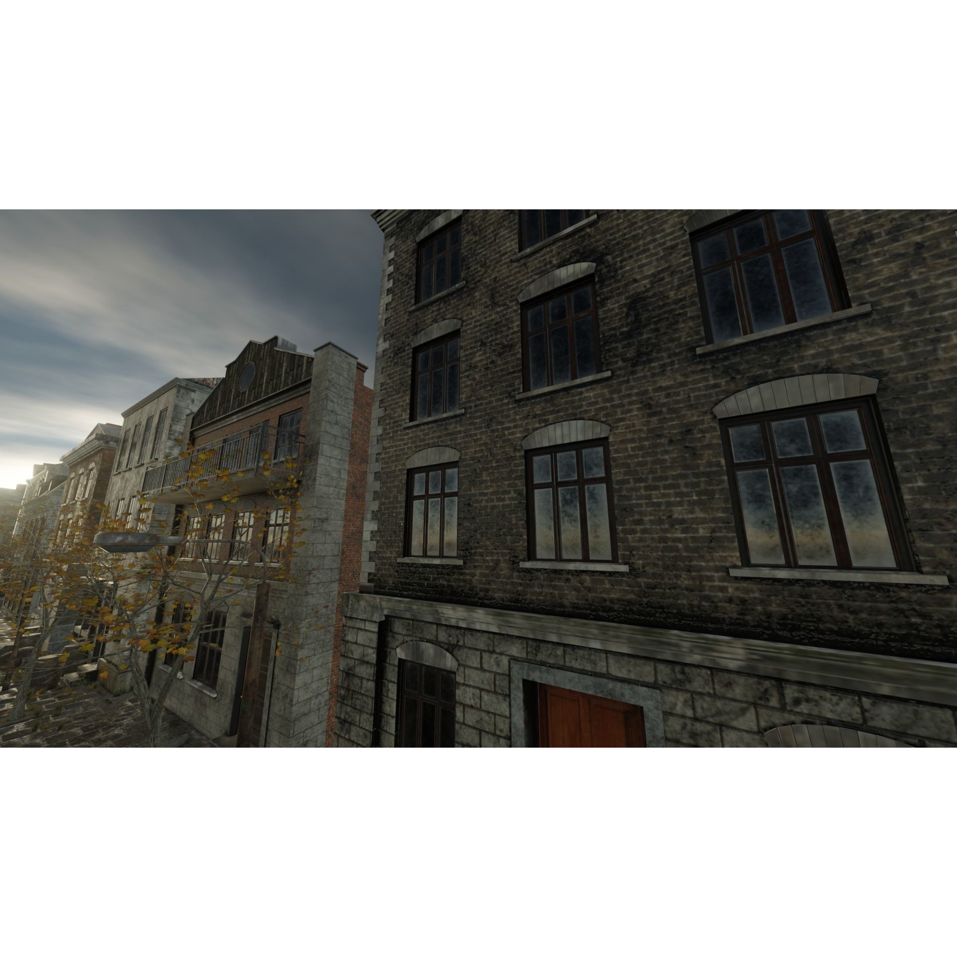 Abandoned Street Urban Decay - Game-Ready 3D Model - View 5