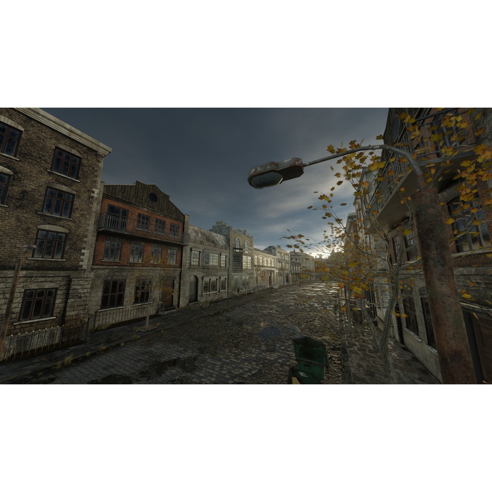 Abandoned Street Urban Decay - Game-Ready 3D Model - View 7