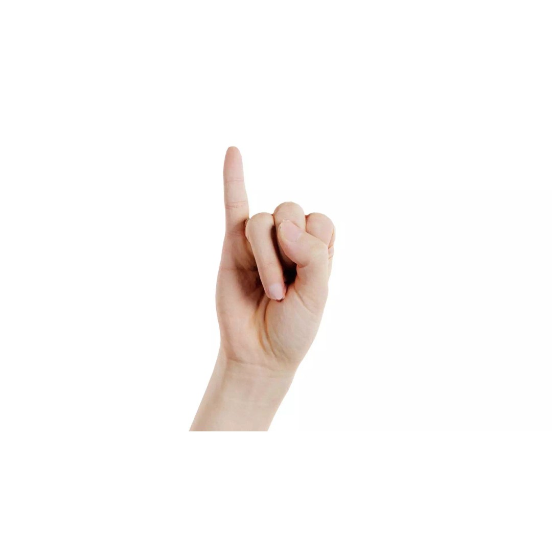 Finger Alphabet I 3D Model – Low Poly Character with PBR Textures - View 2