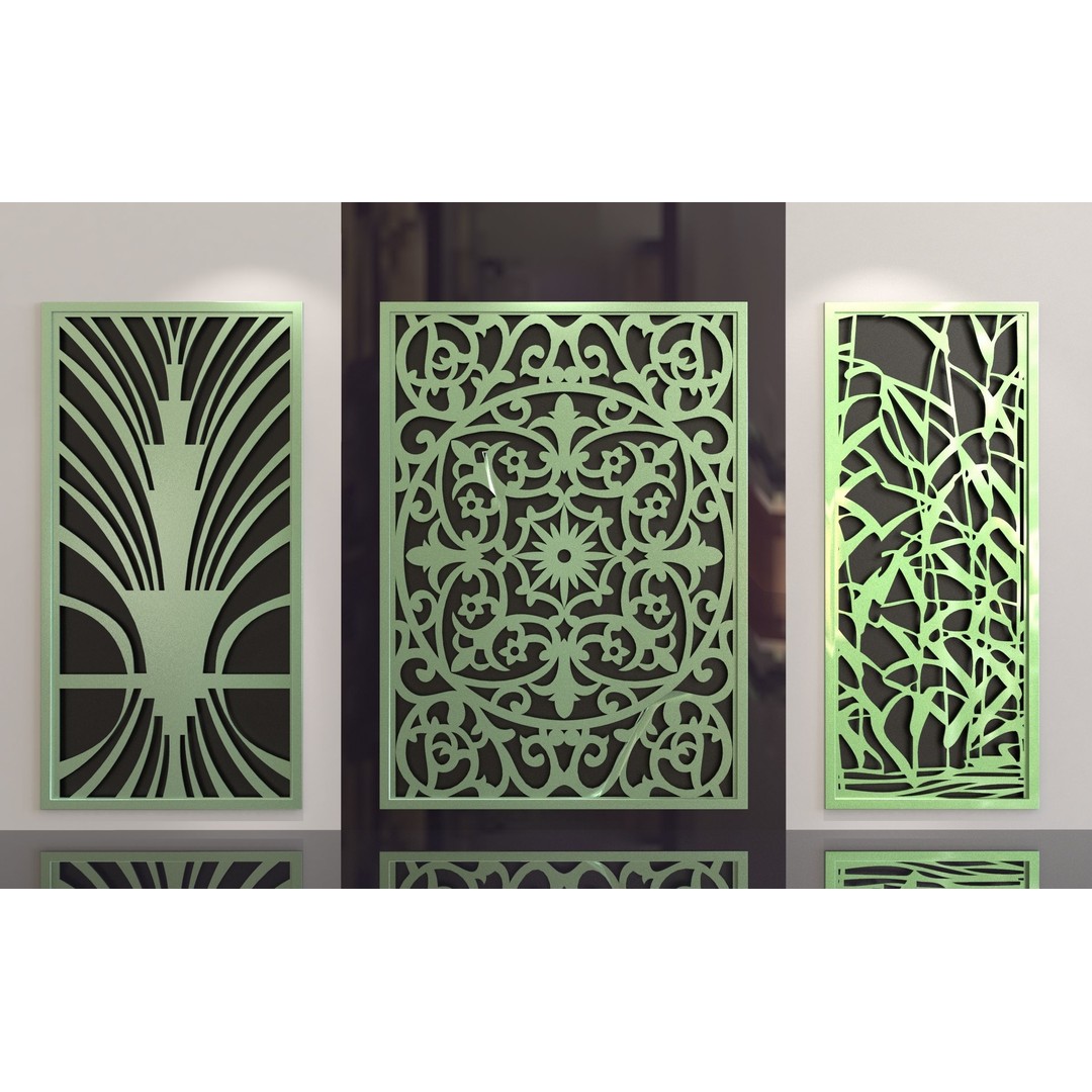 29 Decorative Wall Panels 3D Model – Modern Screen Designs, OBJ, FBX - View 3