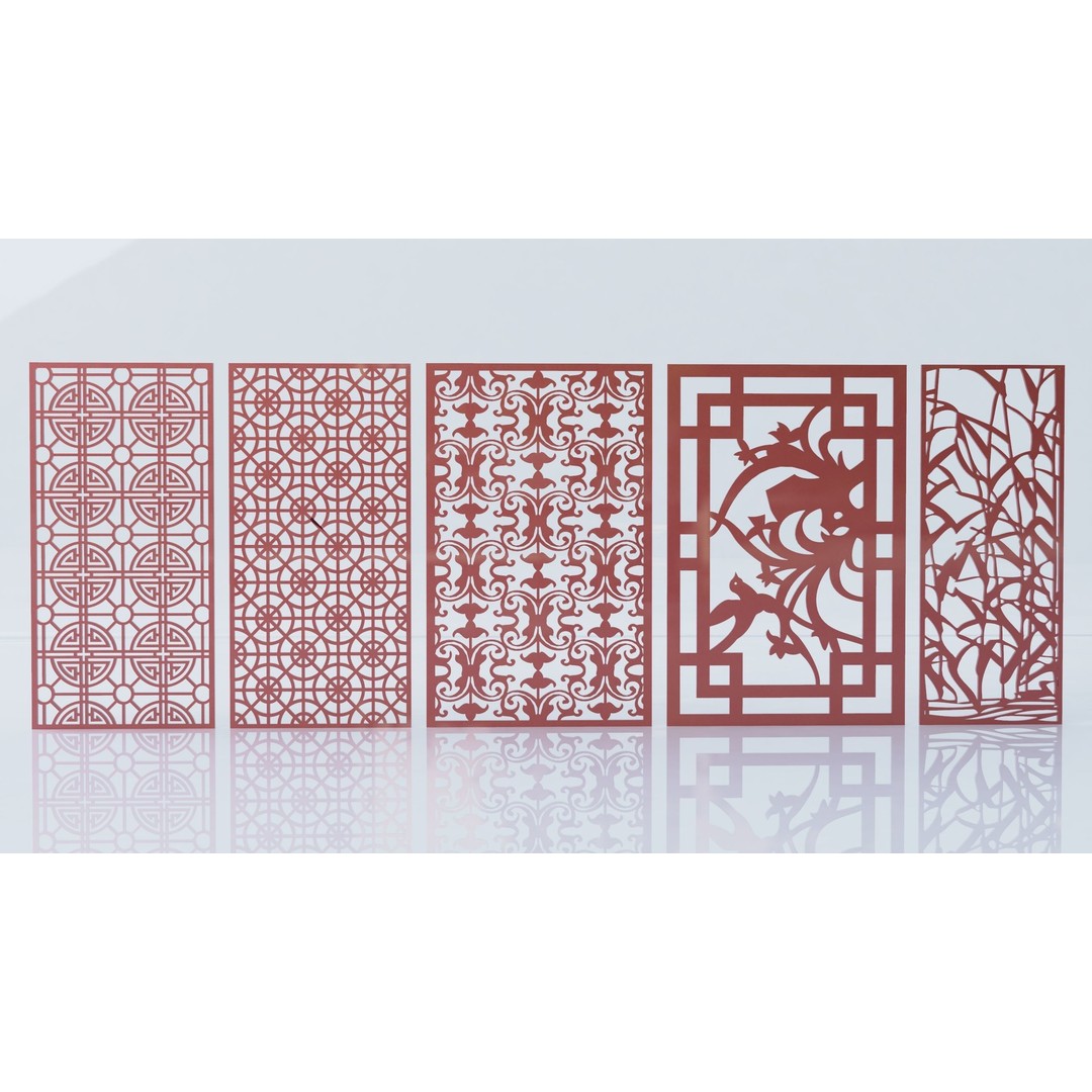 29 Decorative Wall Panels 3D Model – Modern Screen Designs, OBJ, FBX - View 7