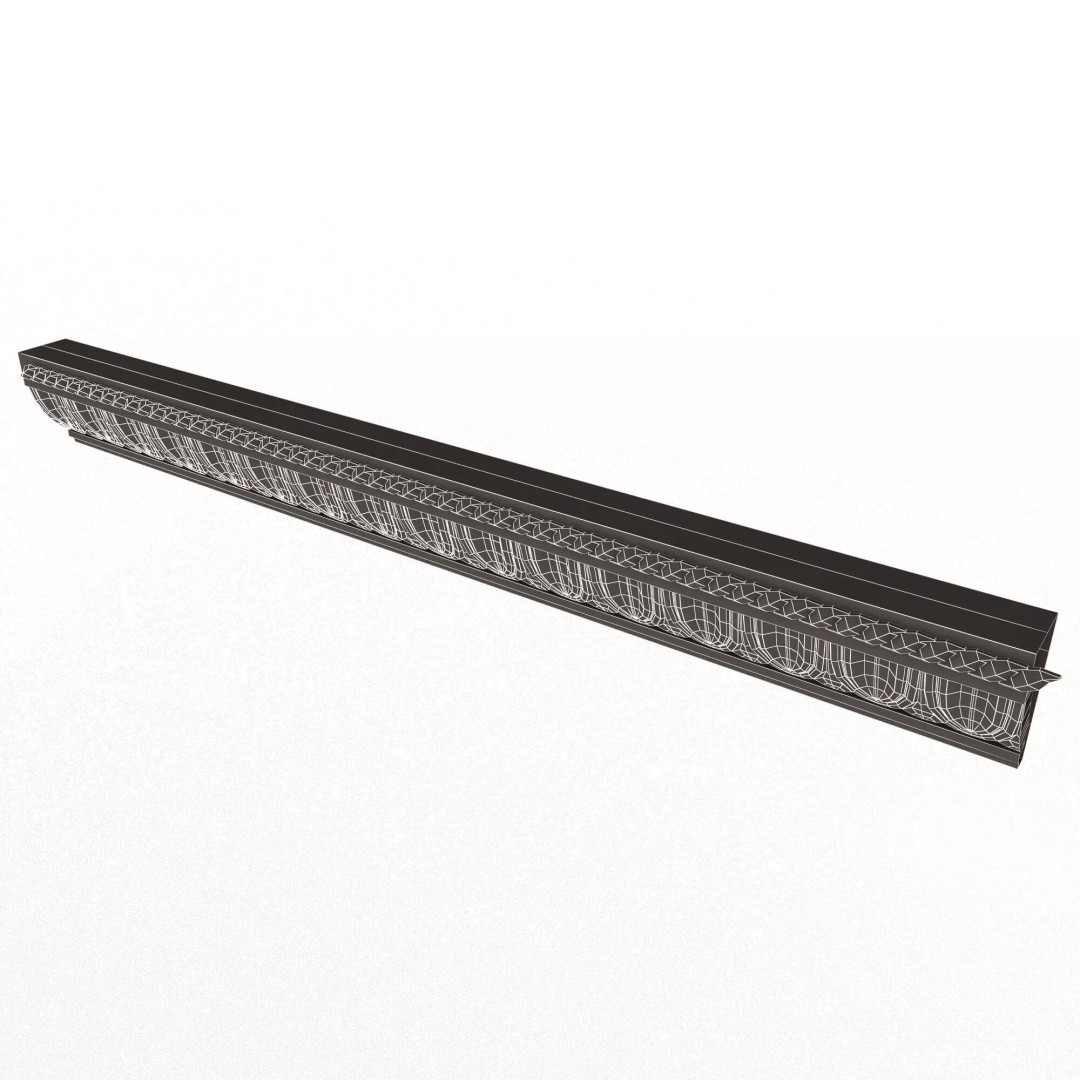 Ornament Element Molding 015 3D Model – Low Poly Architectural Decoration, FBX, OBJ - View 16
