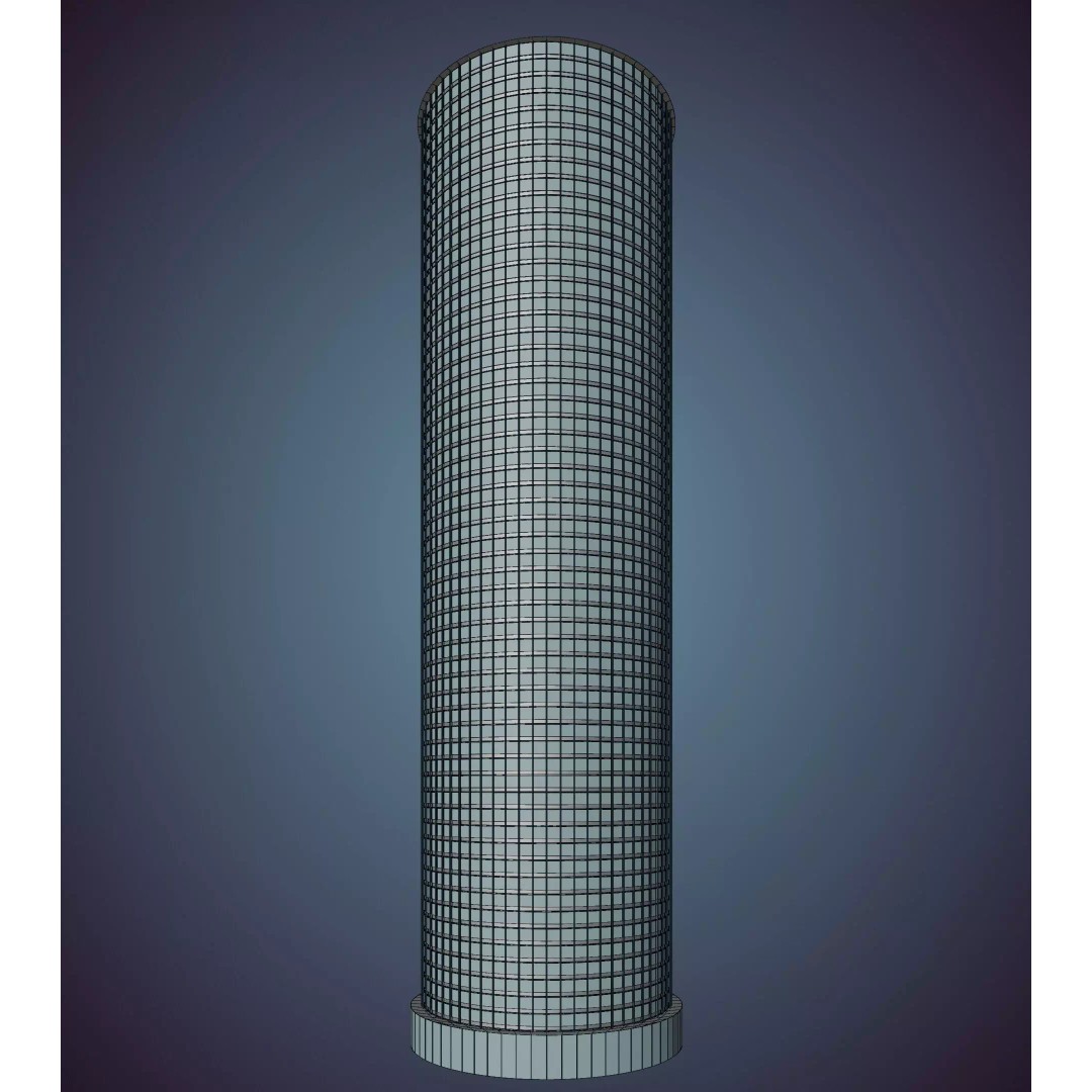 Parametric Building Collection 1B 3D Model – High Poly Architectural Designs, Blender
