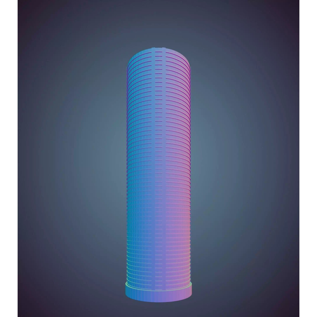Parametric Building Collection 1B 3D Model – High Poly Architectural Designs, Blender - View 16