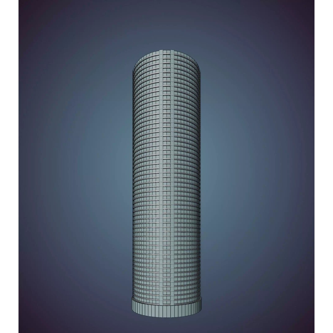Parametric Building Collection 1B 3D Model – High Poly Architectural Designs, Blender - View 17