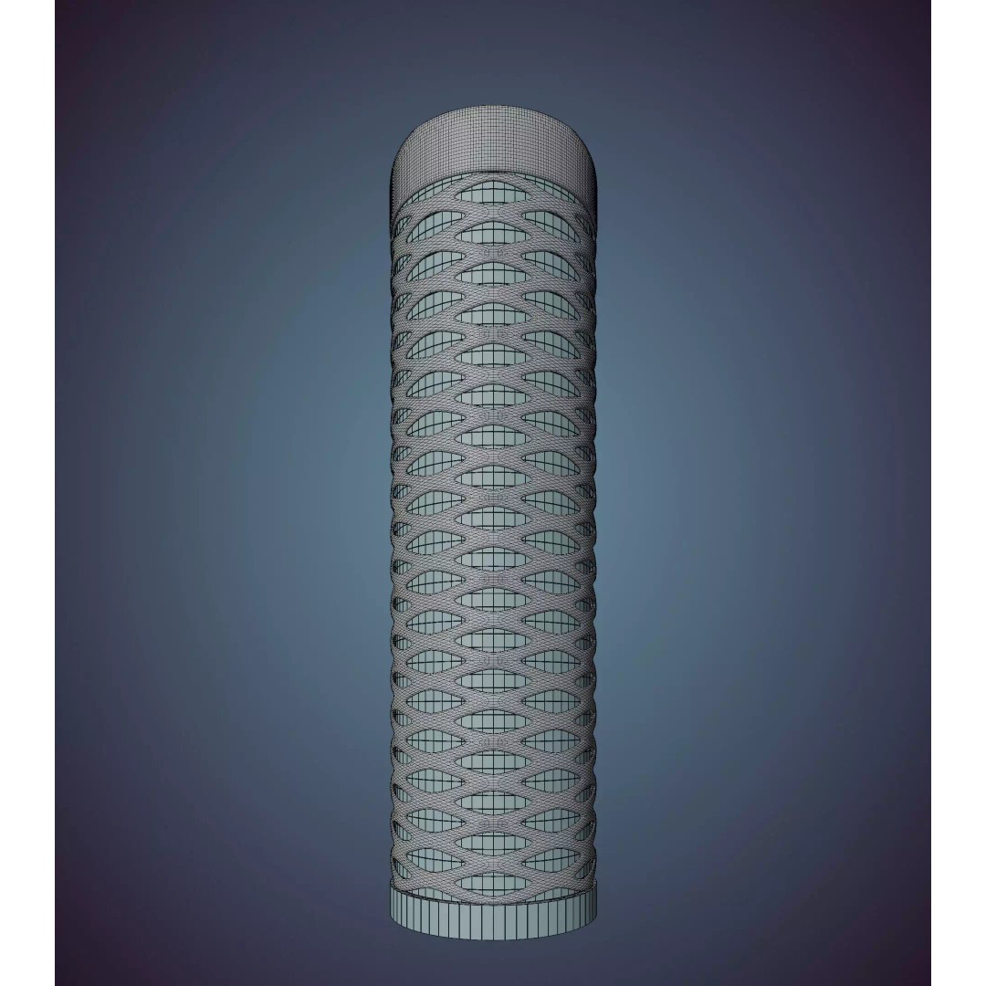 Parametric Building Collection 1B 3D Model – High Poly Architectural Designs, Blender - View 27