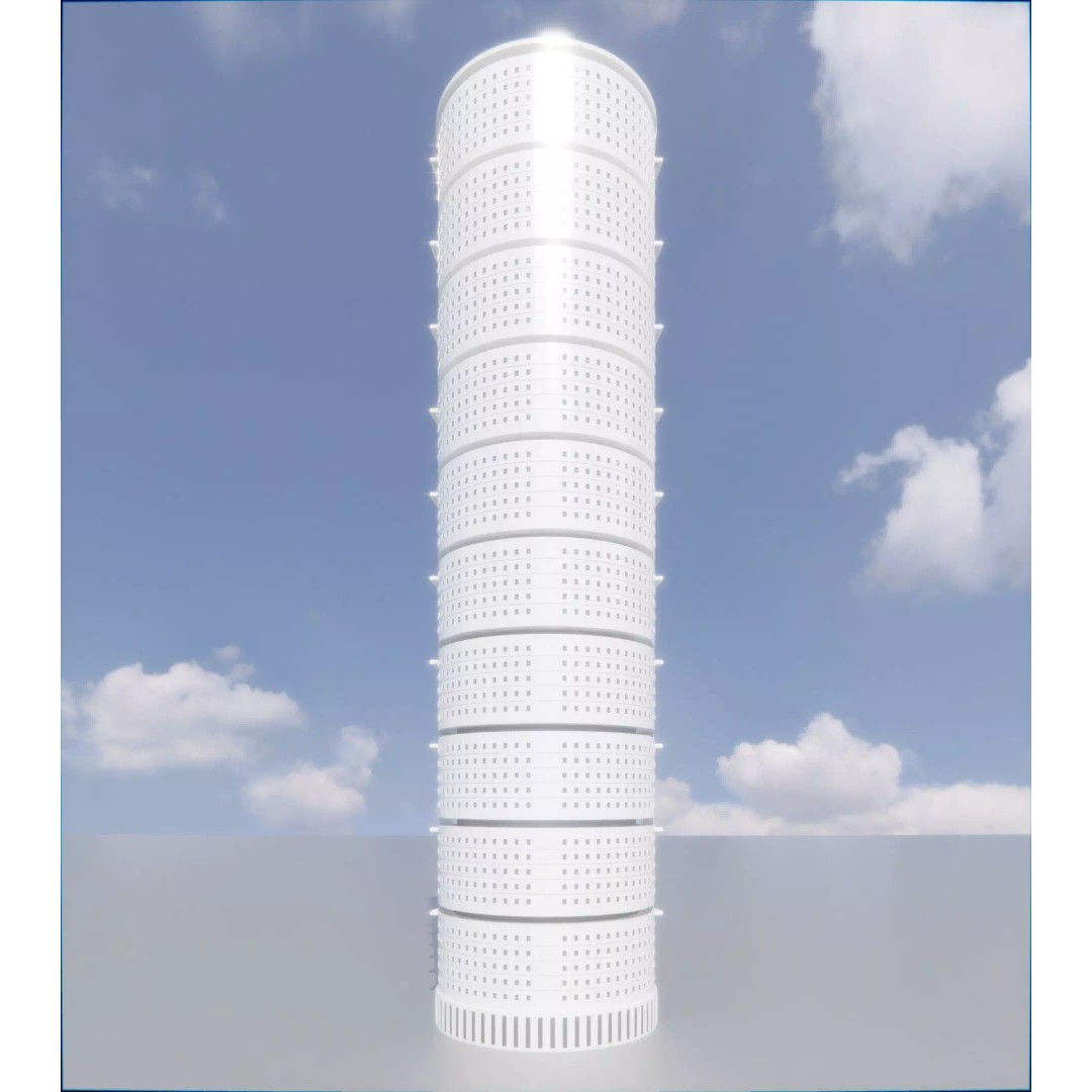 Parametric Building Collection 1B 3D Model – High Poly Architectural Designs, Blender - View 28