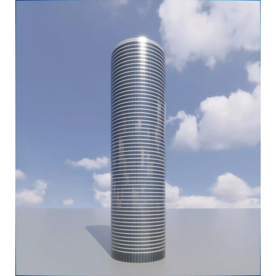 Parametric Building Collection 1B 3D Model – High Poly Architectural Designs, Blender - View 33