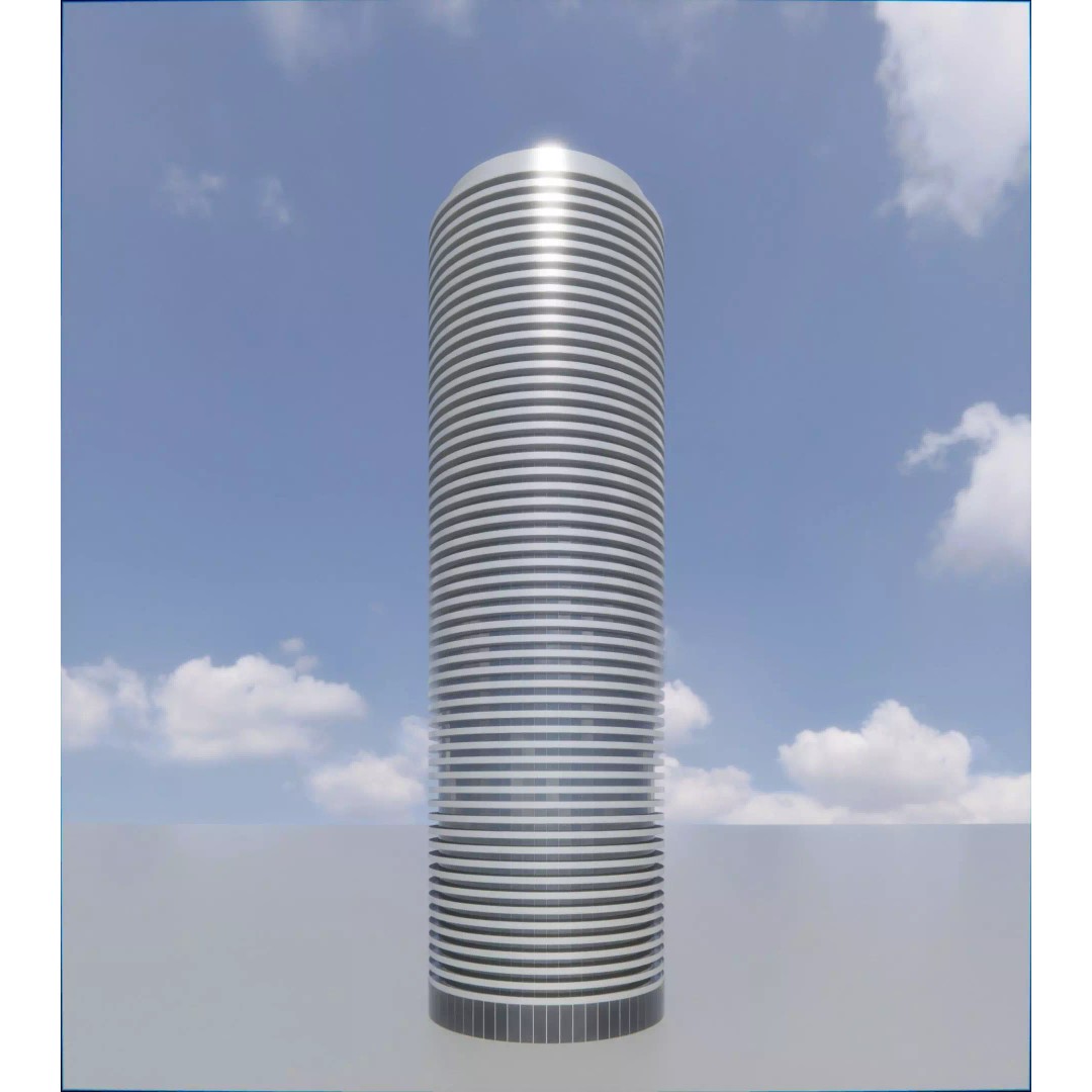 Parametric Building Collection 1B 3D Model – High Poly Architectural Designs, Blender - View 43