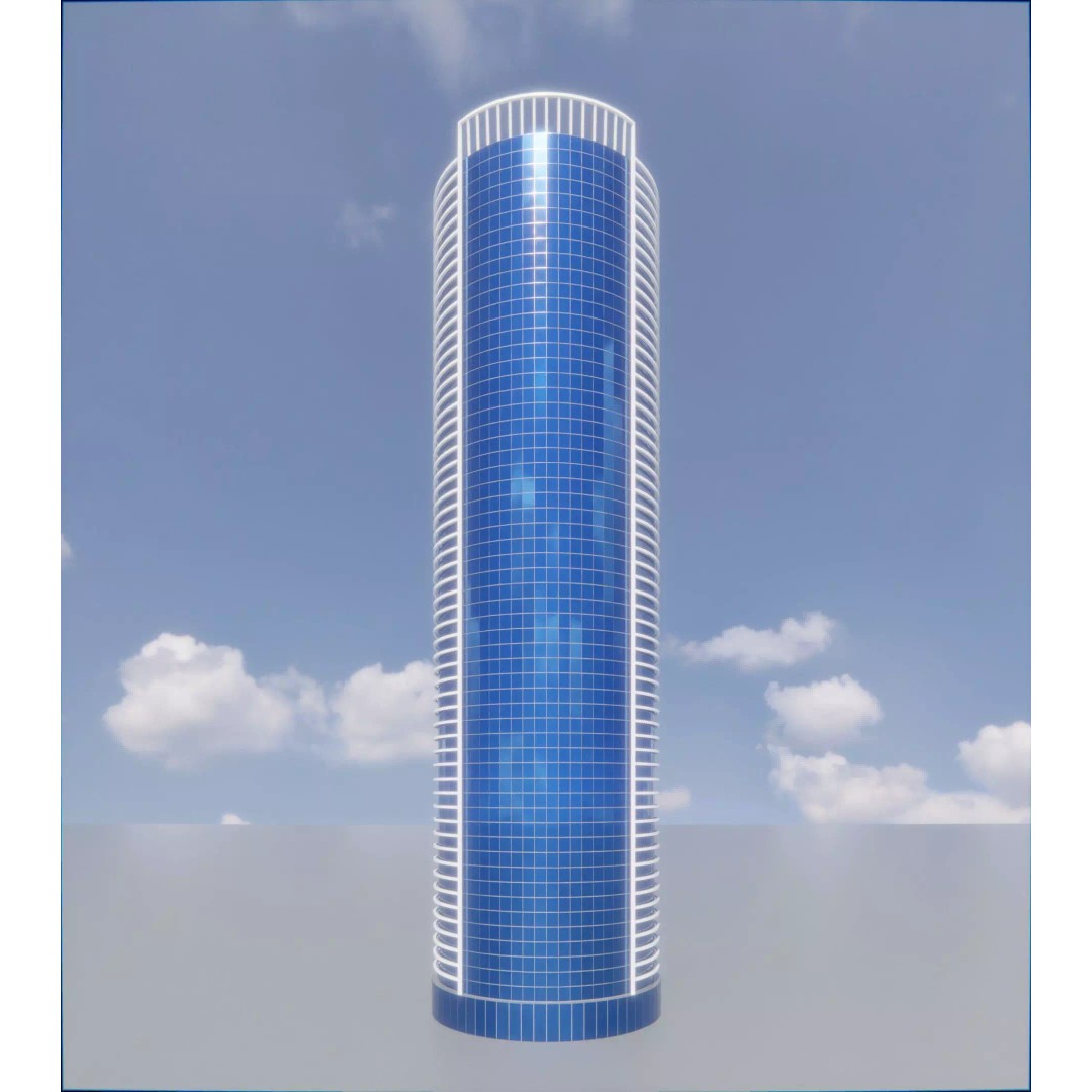 Parametric Building Collection 1B 3D Model – High Poly Architectural Designs, Blender - View 48