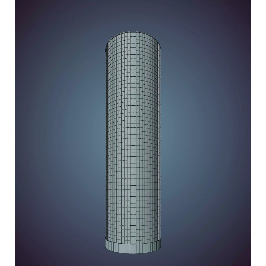 Parametric Building Collection 1B 3D Model – High Poly Architectural Designs, Blender - View 62