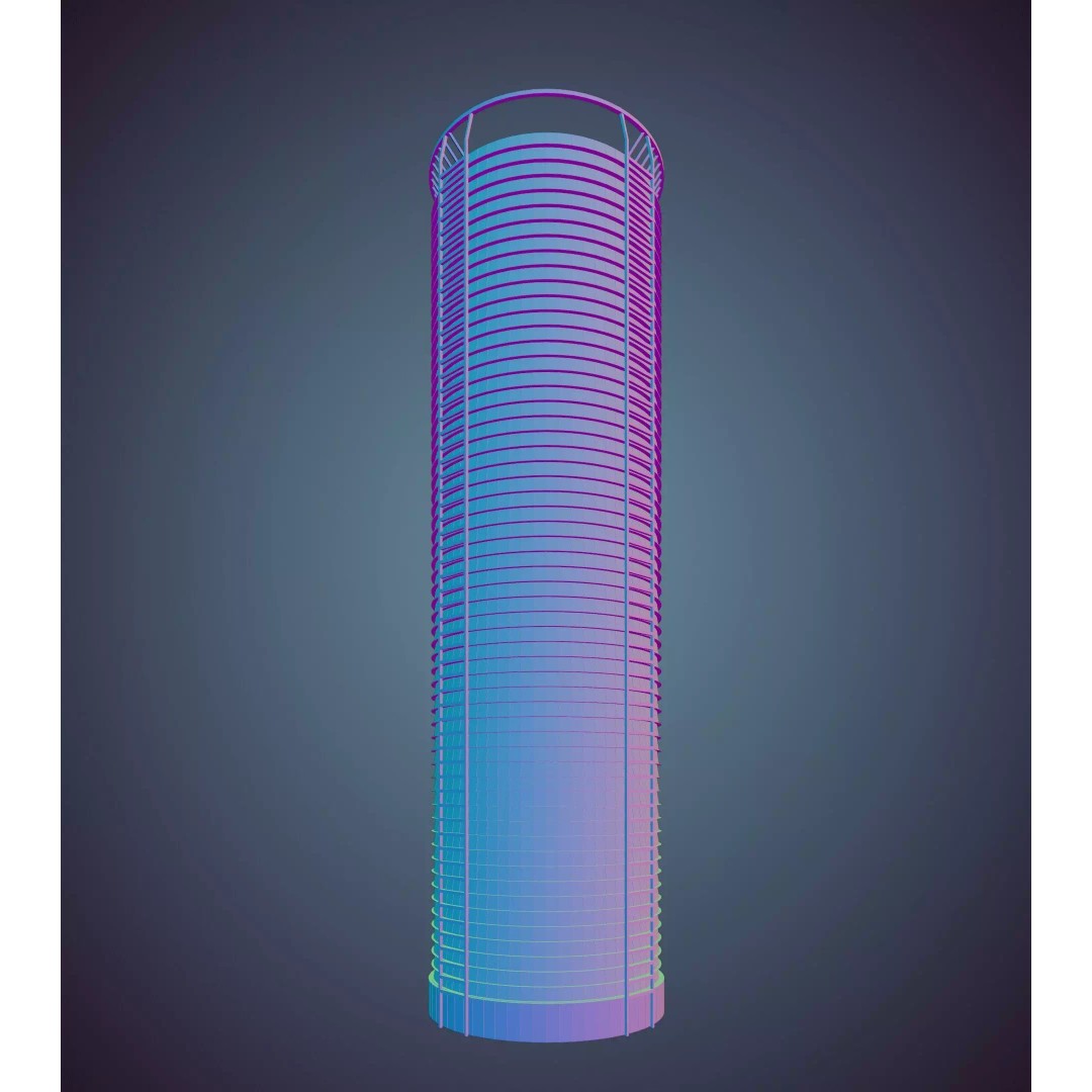 Parametric Building Collection 1B 3D Model – High Poly Architectural Designs, Blender - View 66