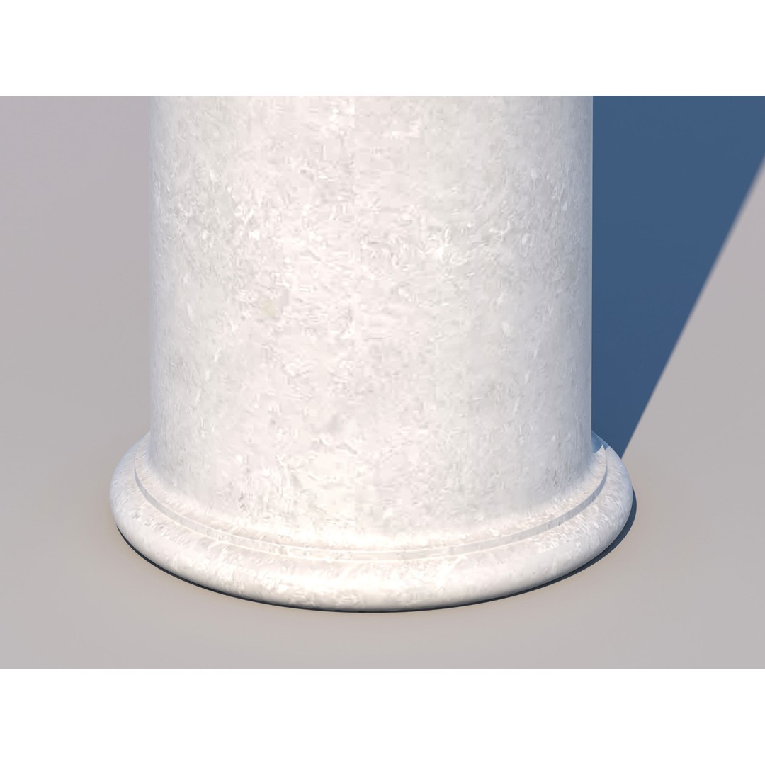 Corinthian Column 3D Model – Low Poly Architectural Element, FBX - View 4