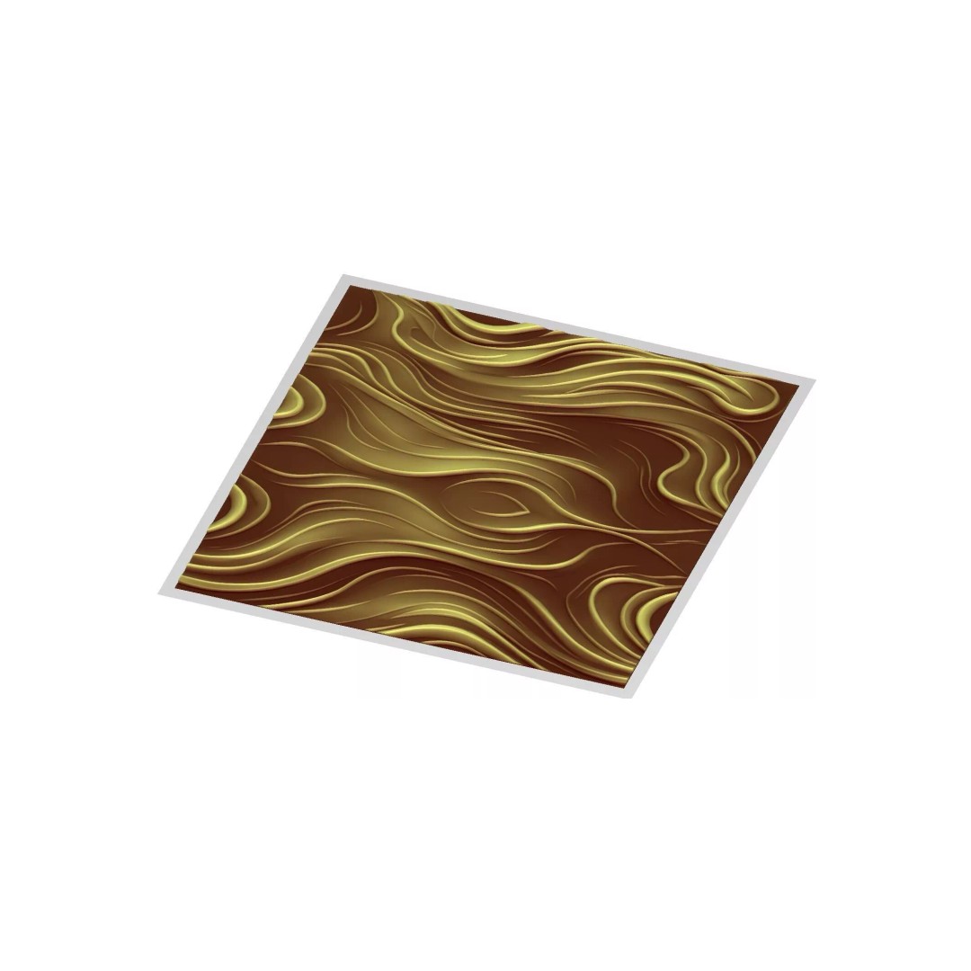 Organic Wavy Decor Relief Mural 3D Model – Abstract CNC Art, STL, FBX, OBJ - View 10