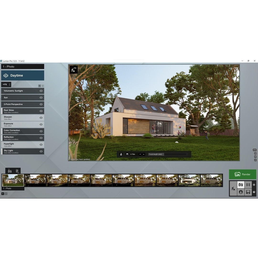 House 3D Model – Lumion 12.5 Scene with SketchUp Files - View 10