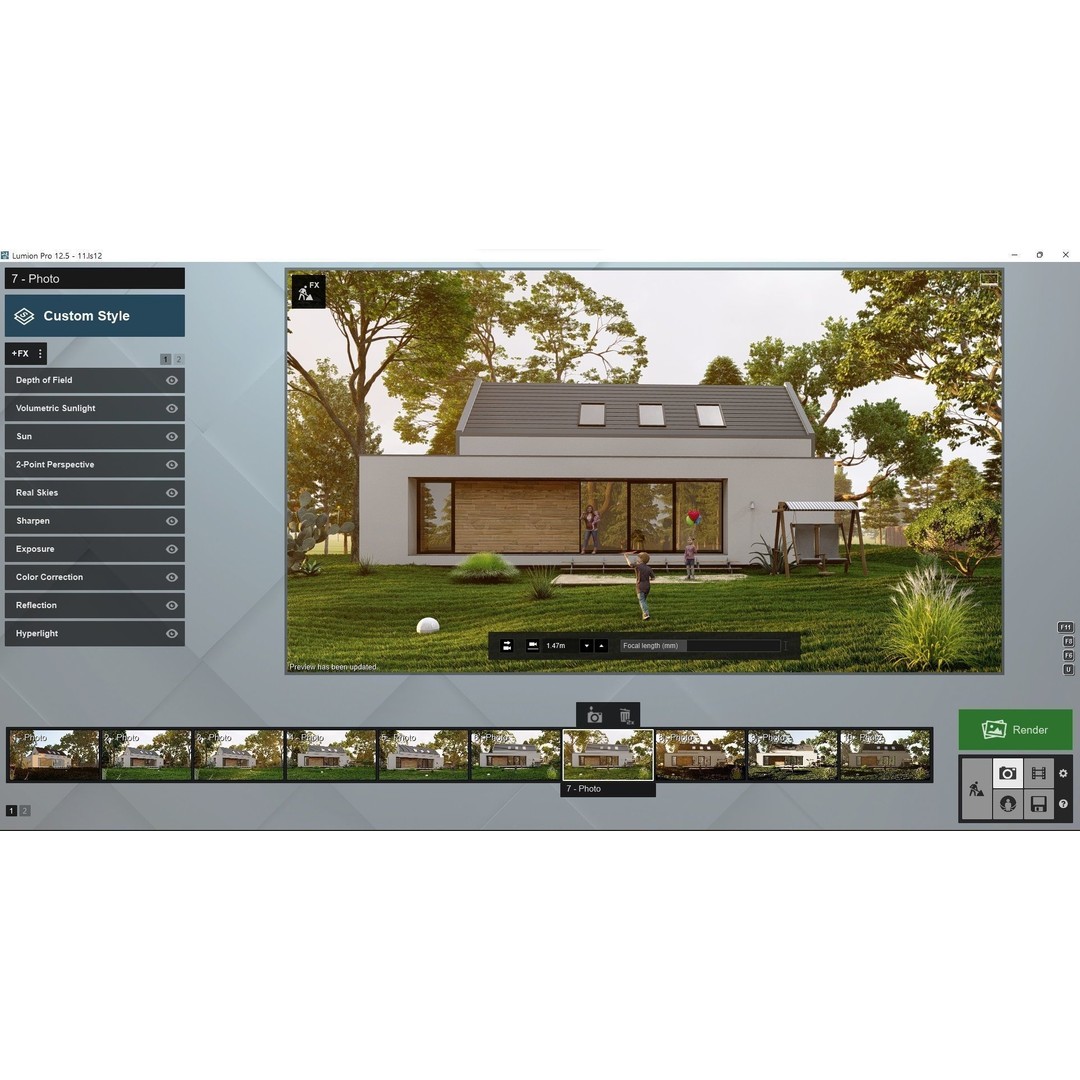 House 3D Model – Lumion 12.5 Scene with SketchUp Files - View 13
