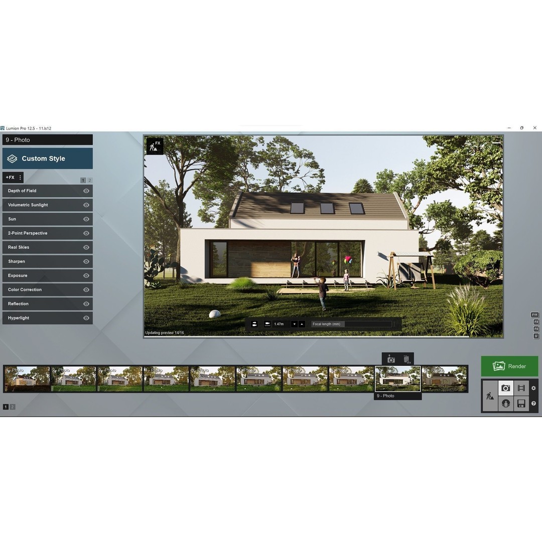 House 3D Model – Lumion 12.5 Scene with SketchUp Files - View 15