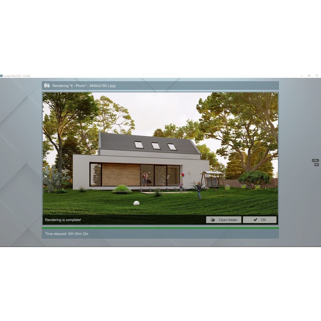 House 3D Model – Lumion 12.5 Scene with SketchUp Files - View 19