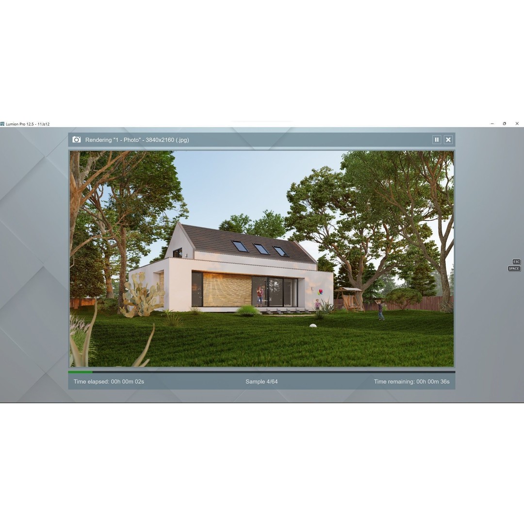 House 3D Model – Lumion 12.5 Scene with SketchUp Files - View 20