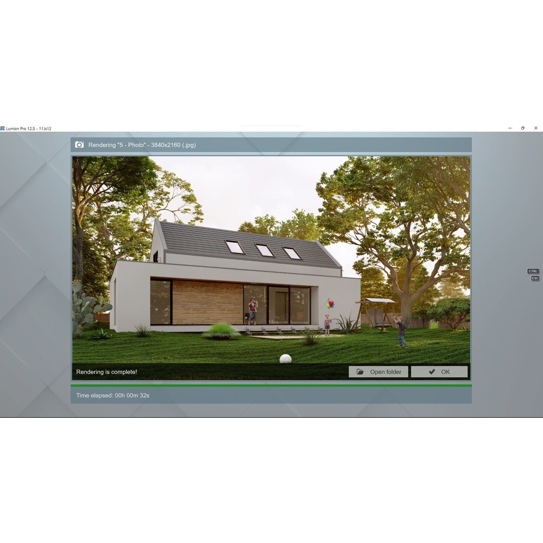 House 3D Model – Lumion 12.5 Scene with SketchUp Files - View 21