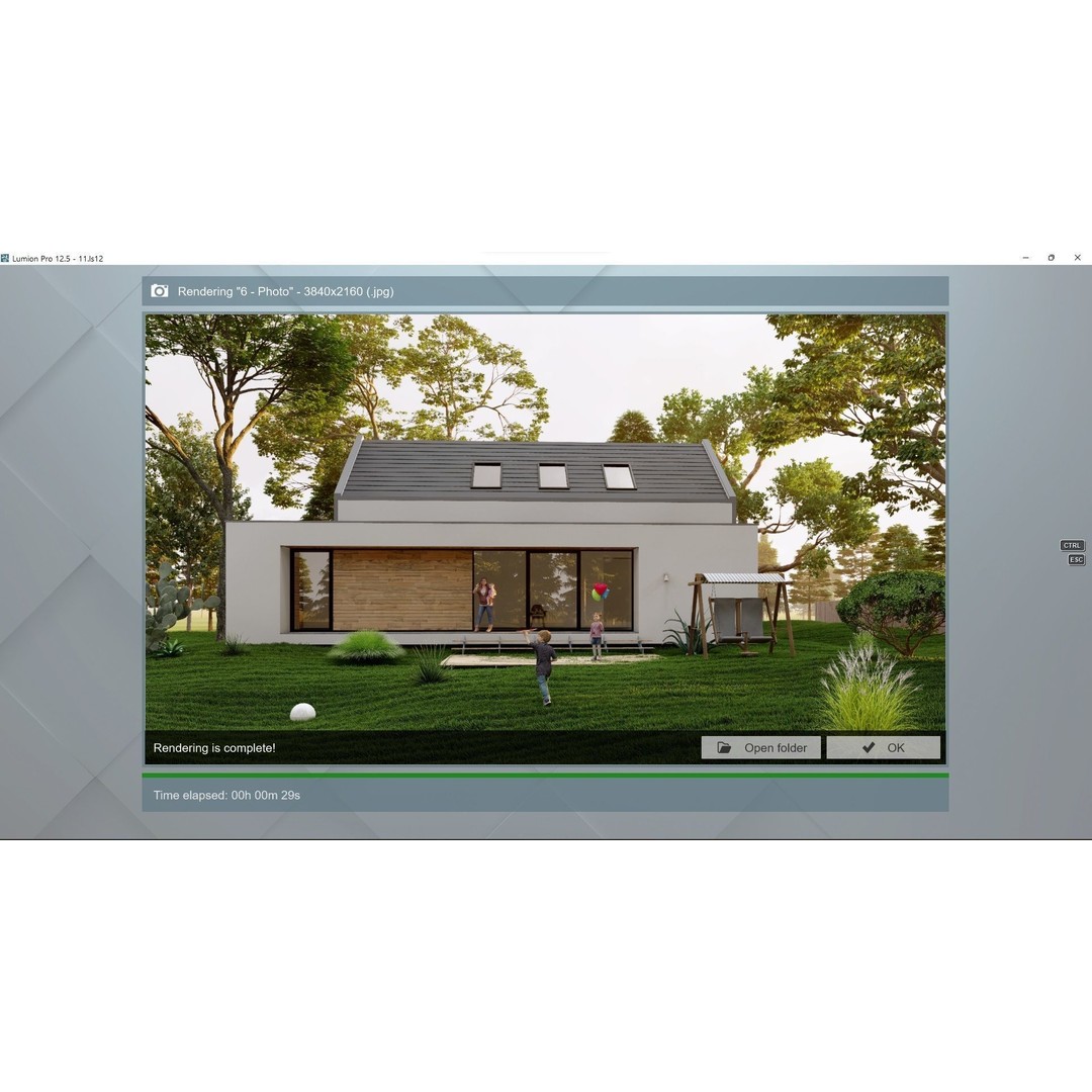 House 3D Model – Lumion 12.5 Scene with SketchUp Files - View 26