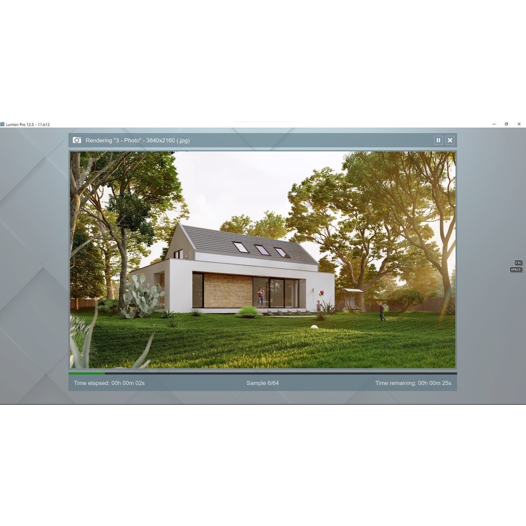 House 3D Model – Lumion 12.5 Scene with SketchUp Files - View 27