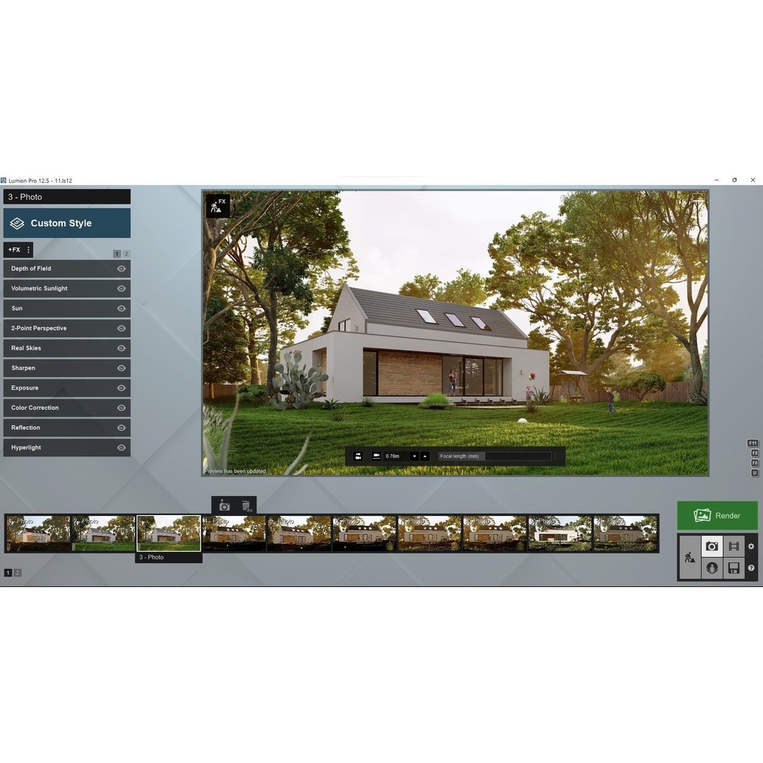 House 3D Model – Lumion 12.5 Scene with SketchUp Files - View 28