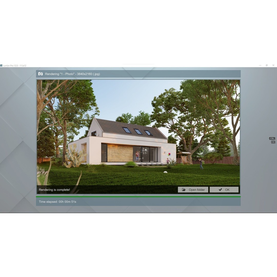 House 3D Model – Lumion 12.5 Scene with SketchUp Files - View 29
