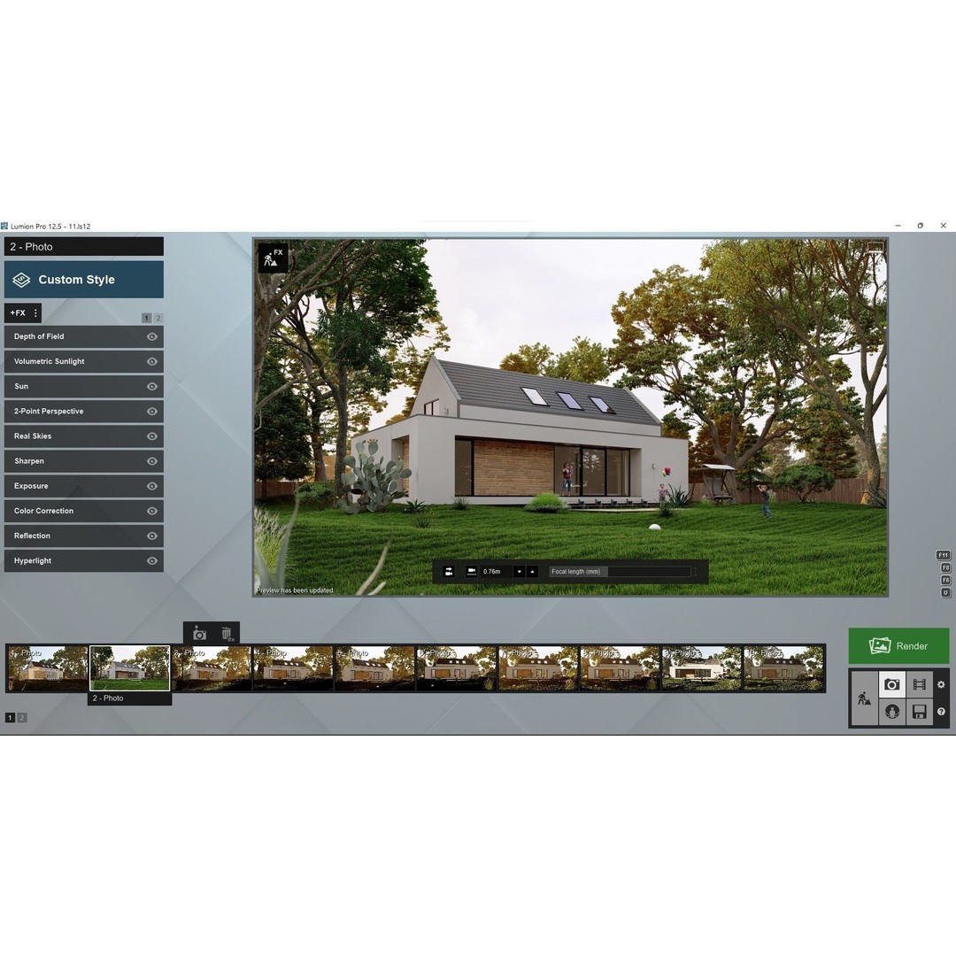 House 3D Model – Lumion 12.5 Scene with SketchUp Files - View 3