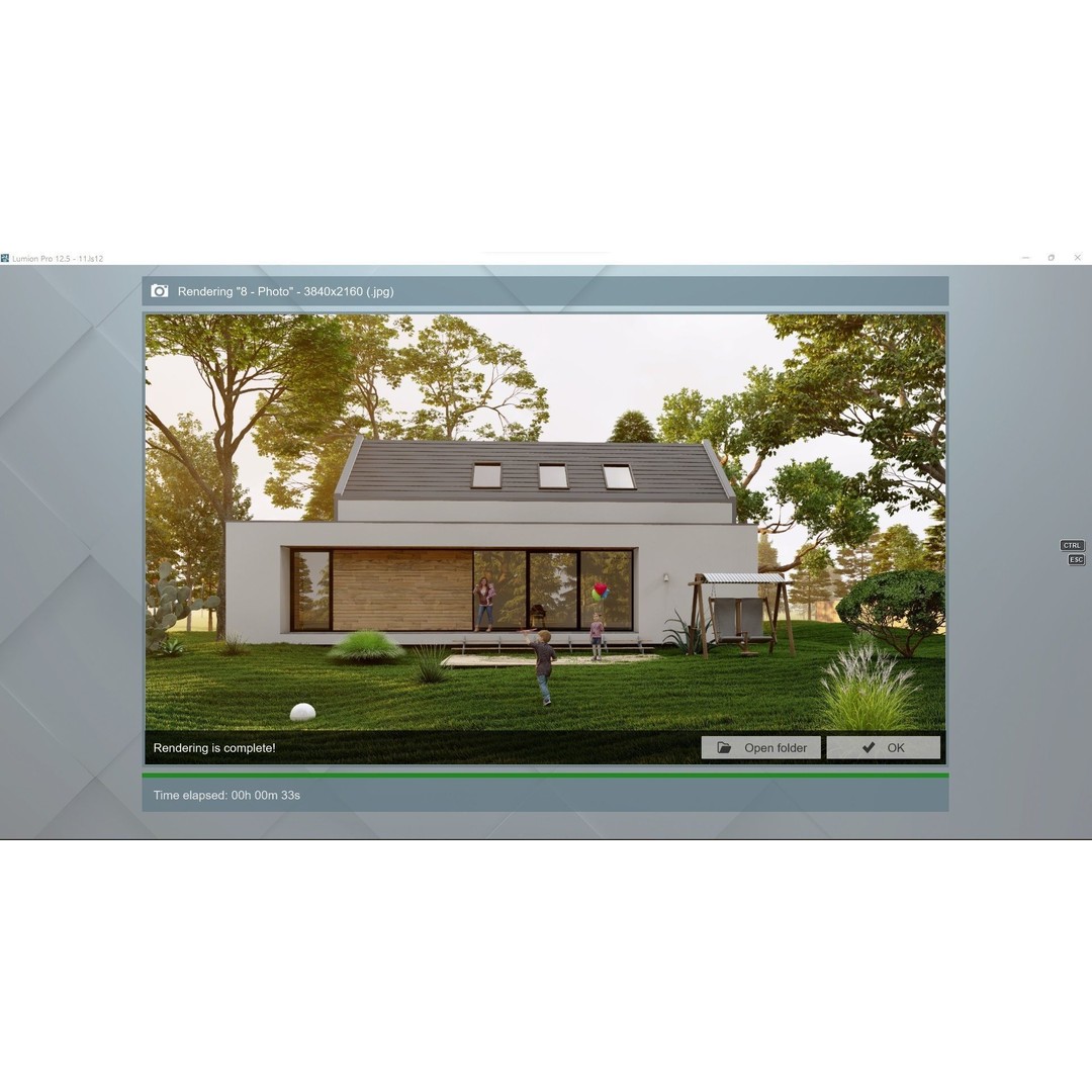 House 3D Model – Lumion 12.5 Scene with SketchUp Files - View 31