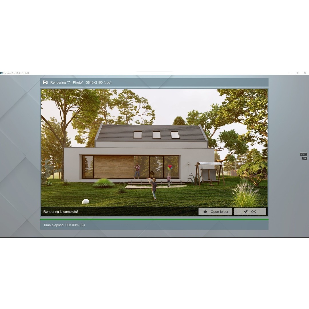 House 3D Model – Lumion 12.5 Scene with SketchUp Files - View 33