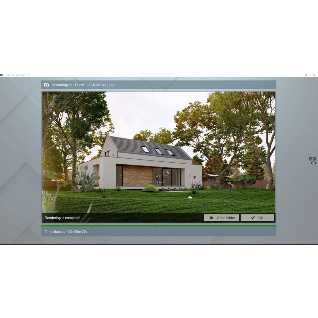 House 3D Model – Lumion 12.5 Scene with SketchUp Files - View 4