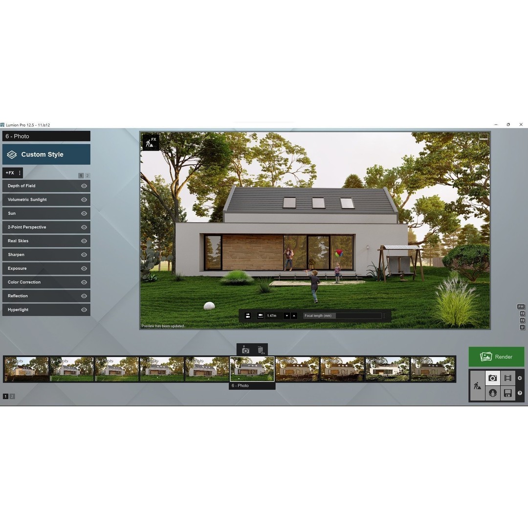 House 3D Model – Lumion 12.5 Scene with SketchUp Files - View 5