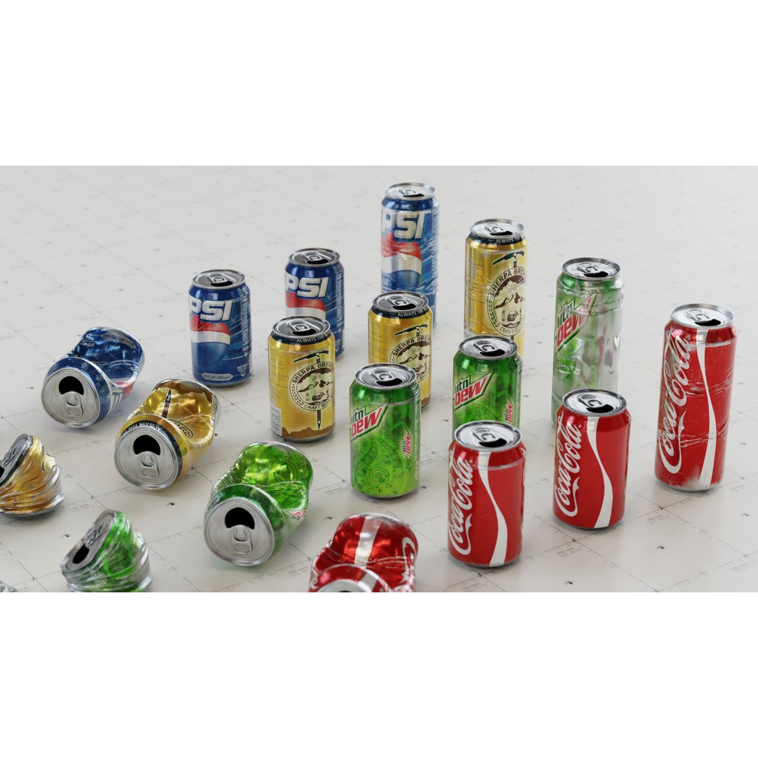 Trash Cans 3D Model – Low Poly PBR Asset Kit with 24 Types - View 16