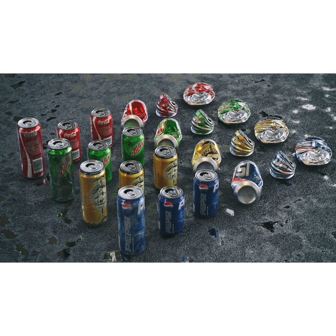 Trash Cans 3D Model – Low Poly PBR Asset Kit with 24 Types - View 7