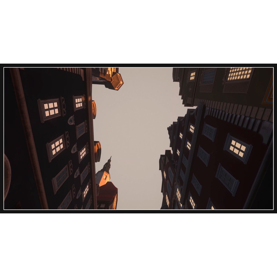 Old European Town 3D Model – Low Poly Architectural Asset, FBX/OBJ - View 27