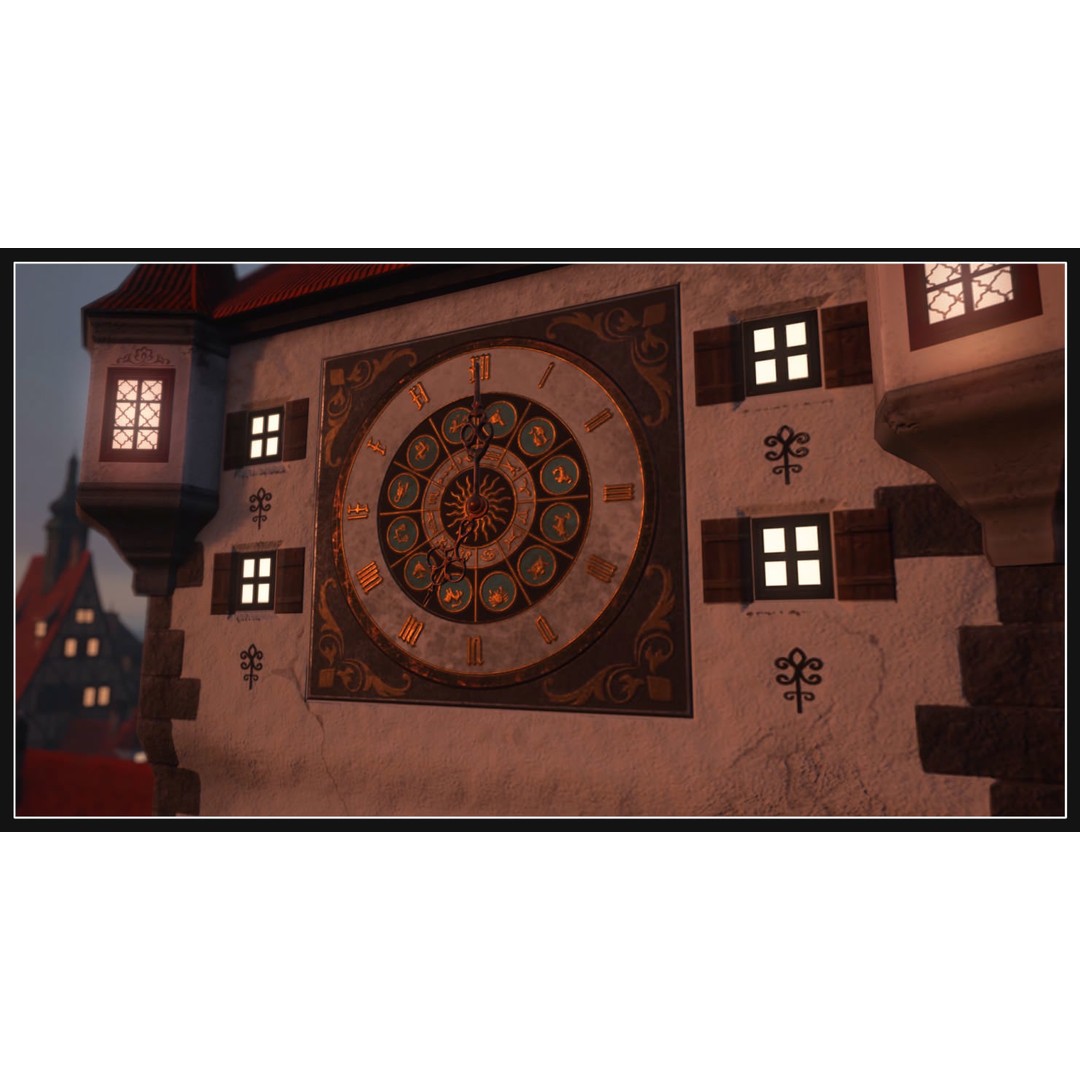 Old European Town 3D Model – Low Poly Architectural Asset, FBX/OBJ - View 32