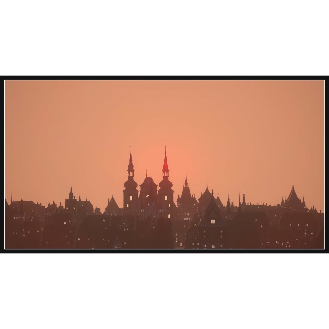 Old European Town 3D Model – Low Poly Architectural Asset, FBX/OBJ - View 39