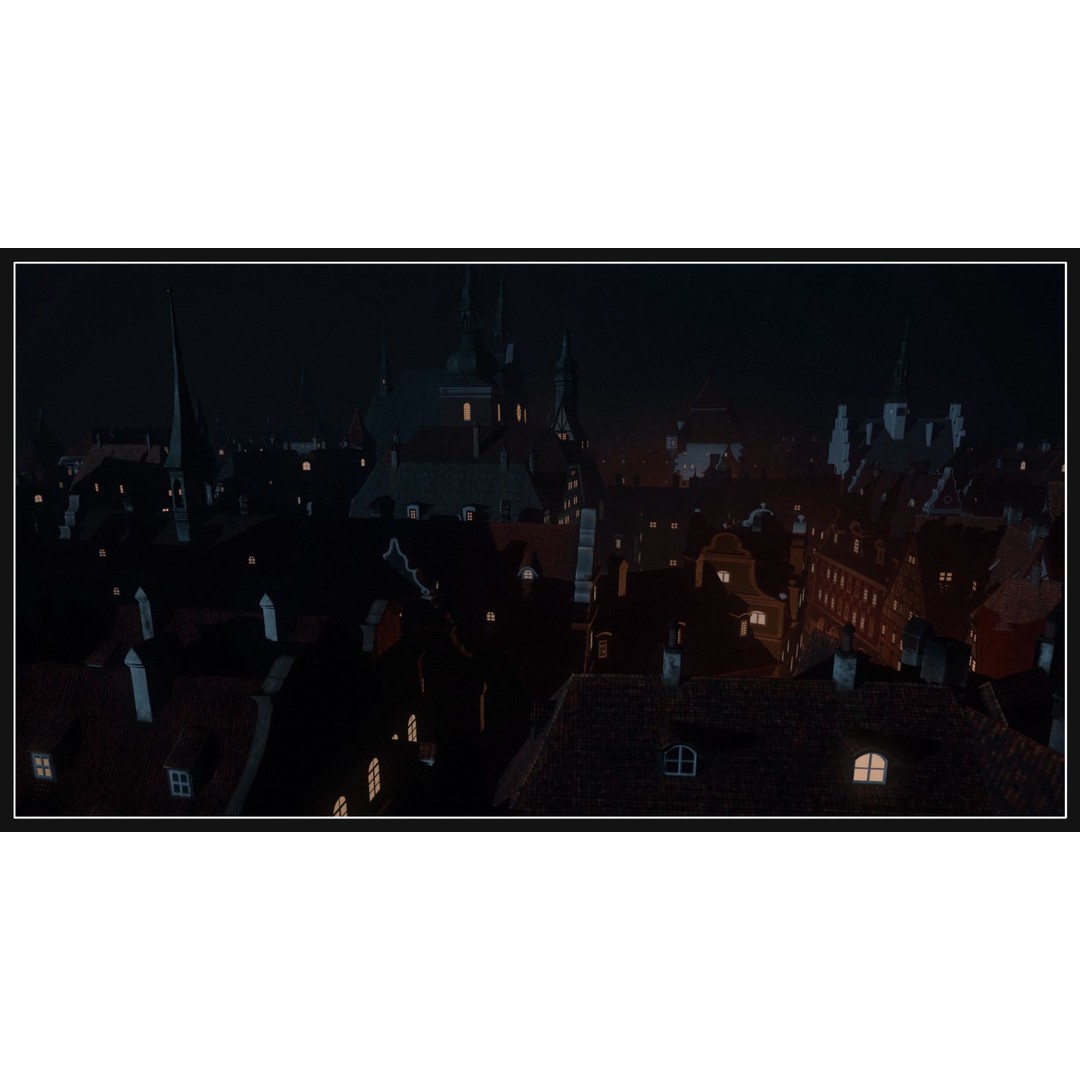 Old European Town 3D Model – Low Poly Architectural Asset, FBX/OBJ - View 63