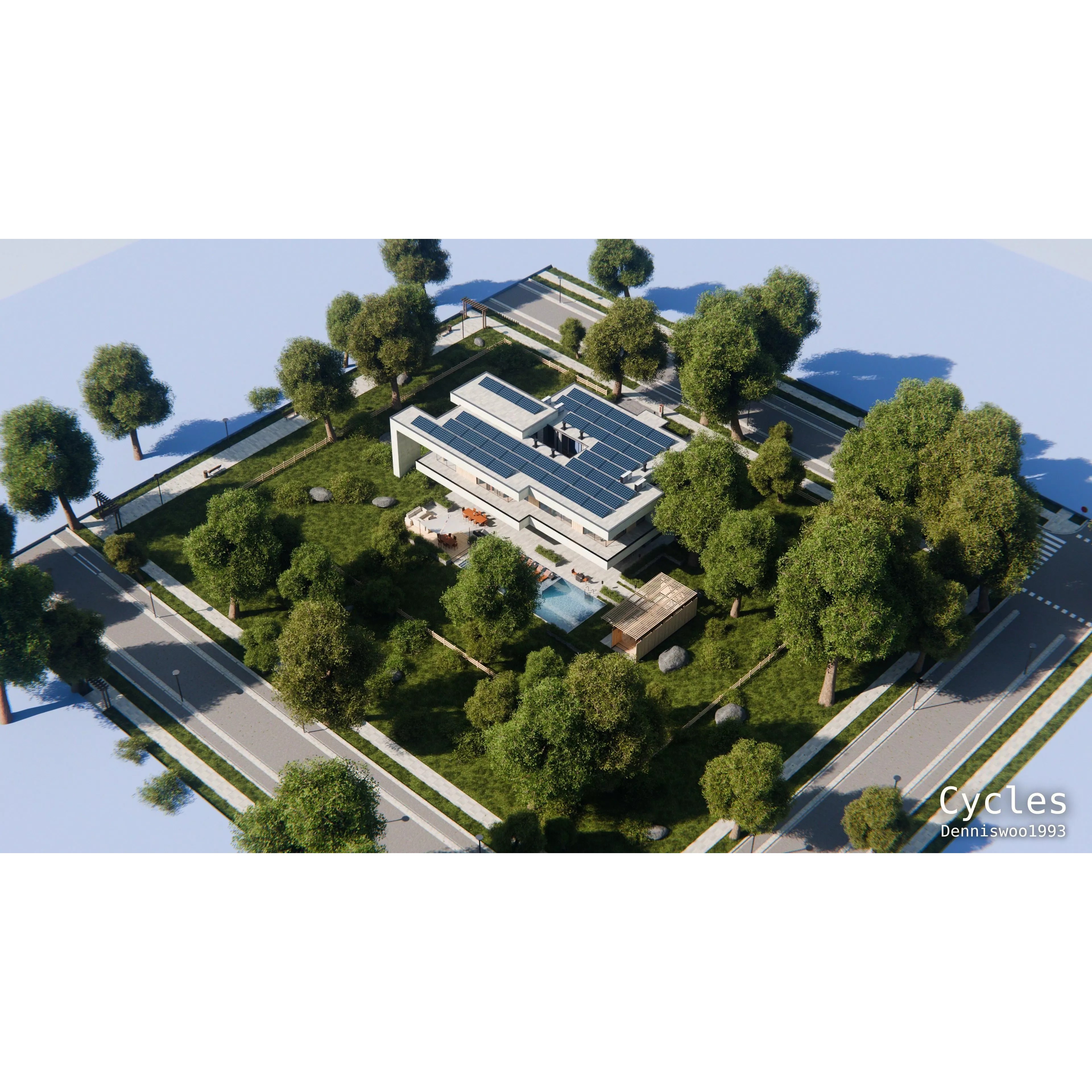 2026 Modern Modular House - Game-Ready 3D Model - View 16