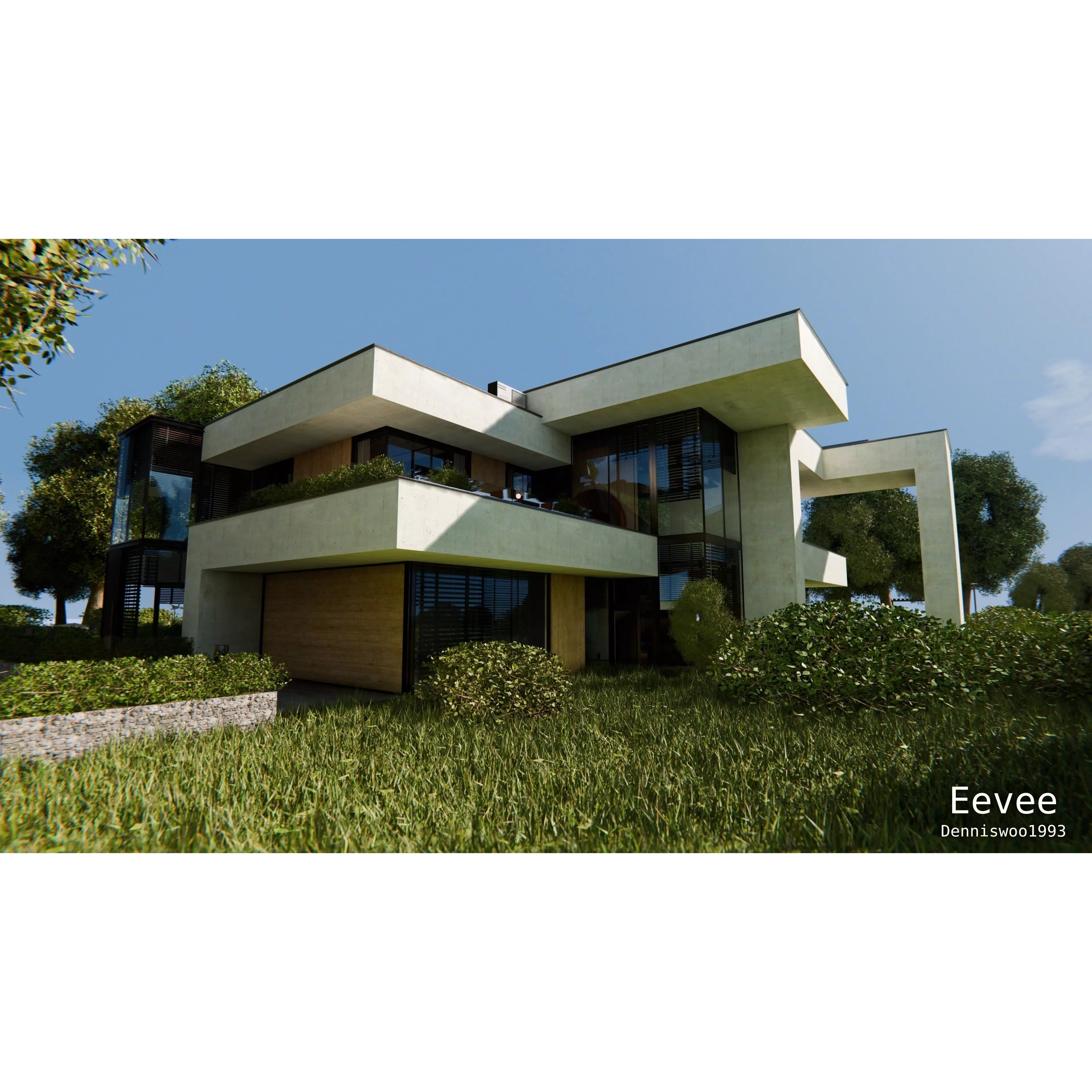 2026 Modern Modular House - Game-Ready 3D Model - View 17