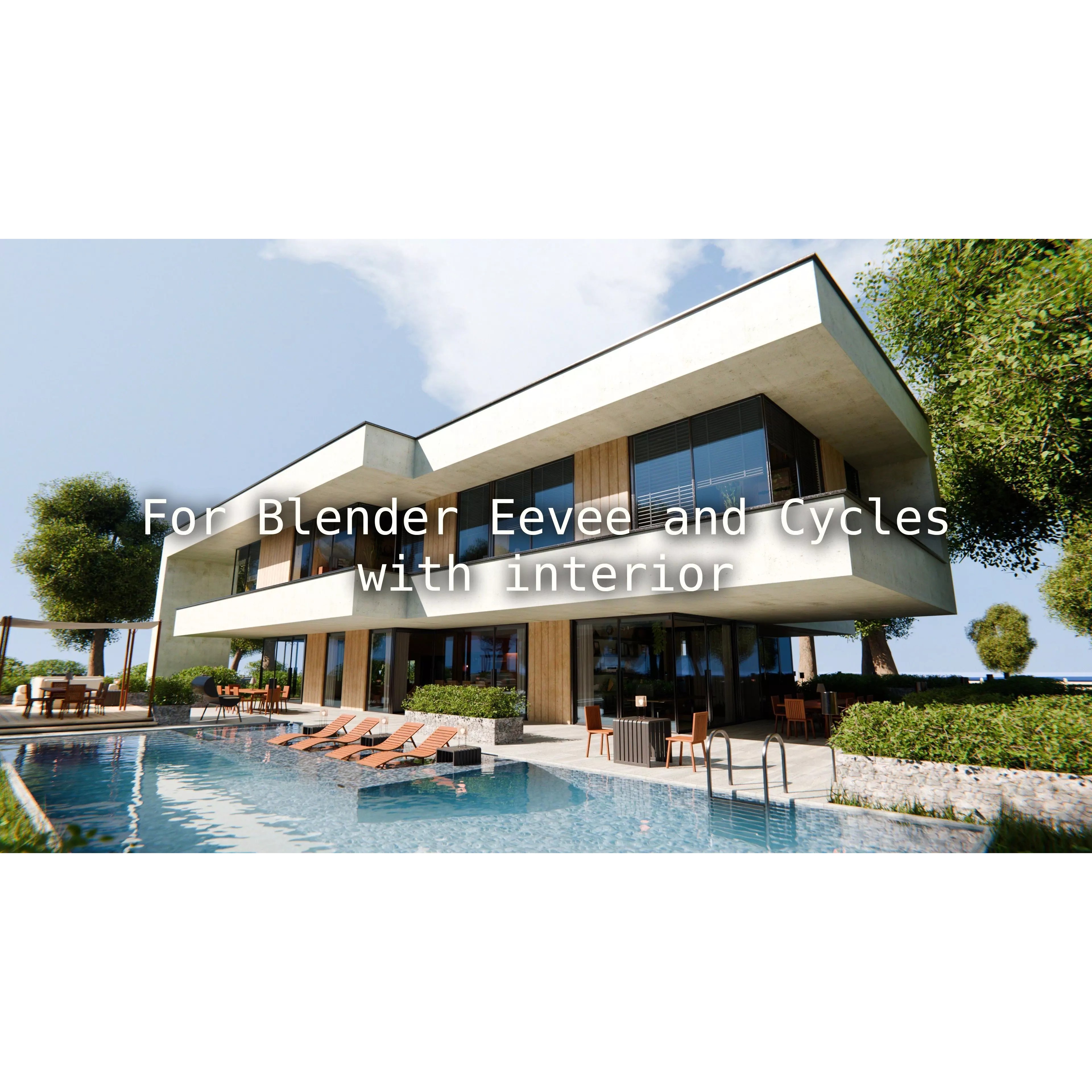 2026 Modern Modular House - Game-Ready 3D Model - View 2