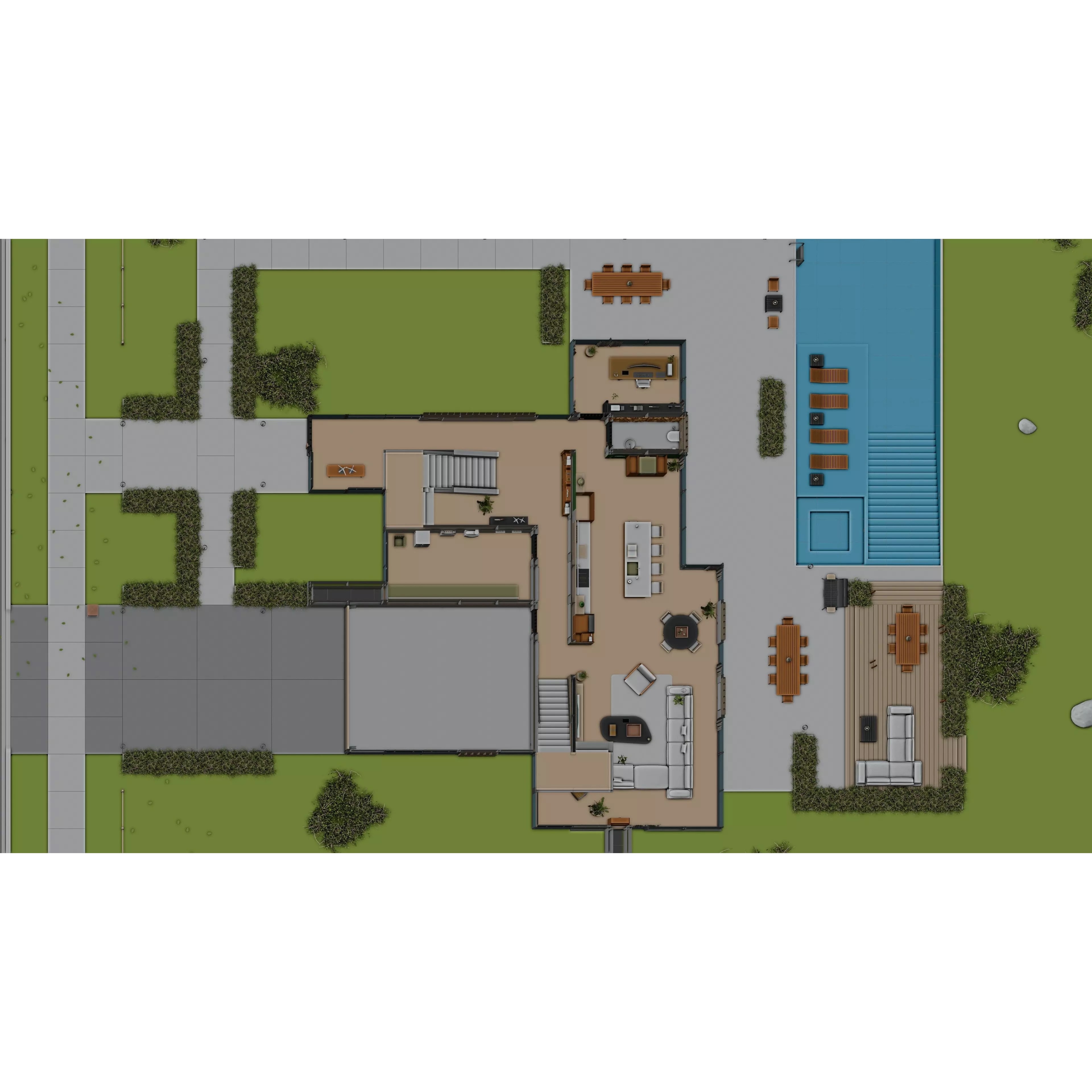 2026 Modern Modular House - Game-Ready 3D Model - View 30