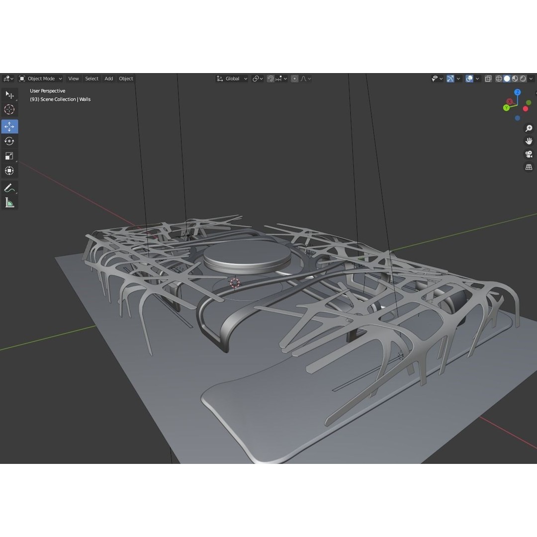 White Base Scenes Pack 3D Model – Architectural Showcase, Blender - View 15