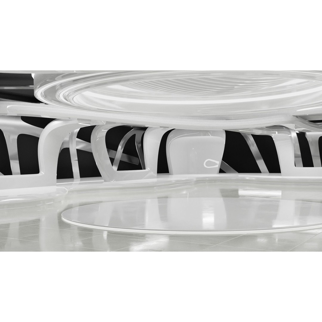 White Base Scenes Pack 3D Model – Architectural Showcase, Blender - View 3