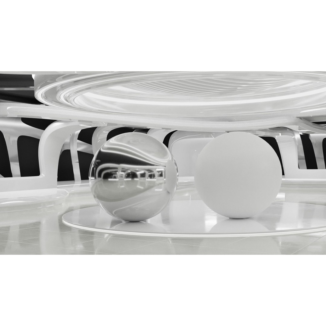 White Base Scenes Pack 3D Model – Architectural Showcase, Blender - View 4
