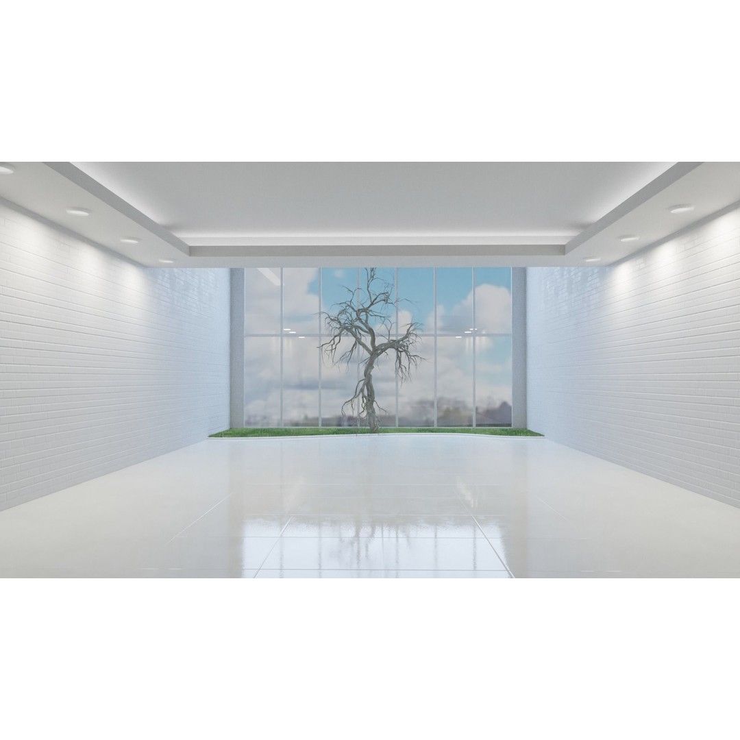 White Base Scenes Pack 3D Model – Architectural Showcase, Blender - View 5