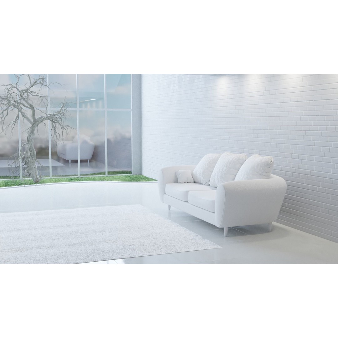 White Base Scenes Pack 3D Model – Architectural Showcase, Blender - View 7